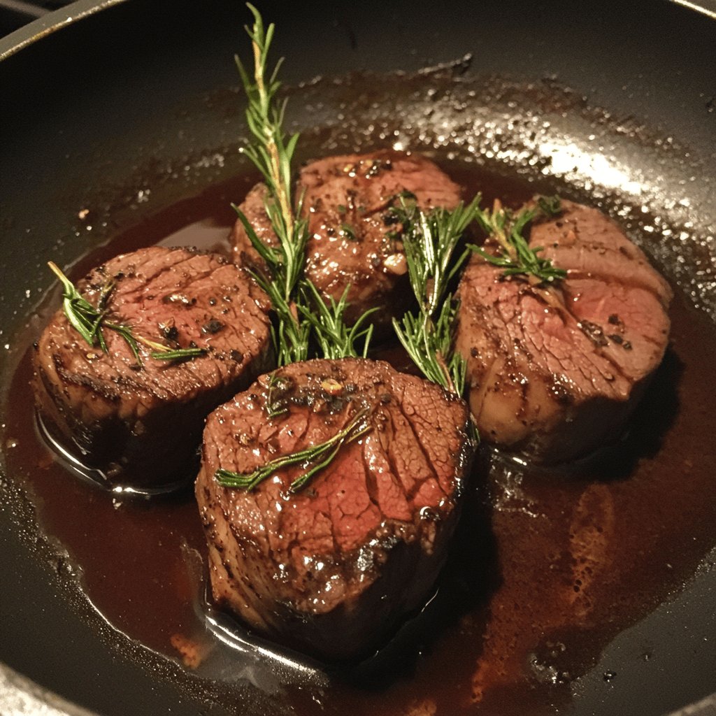 Perfektes Rinderfilet aus der Pfanne