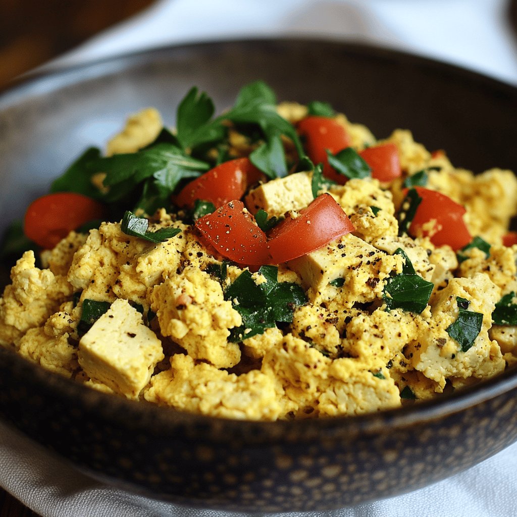 Veganes Tofu-Rührei