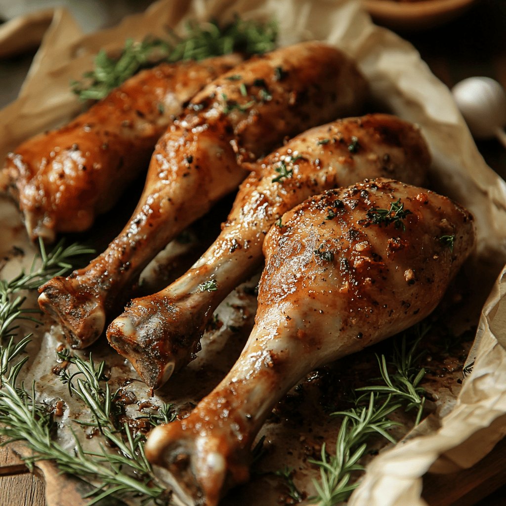 Gänsekeulen im Bratschlauch