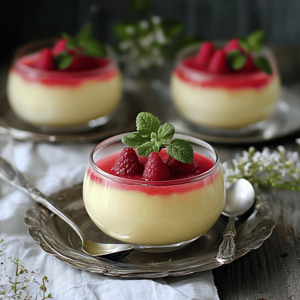 Rhabarber-Vanille-Dessert