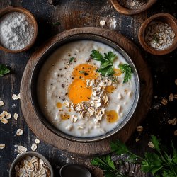 Klassische Haferflockensuppe