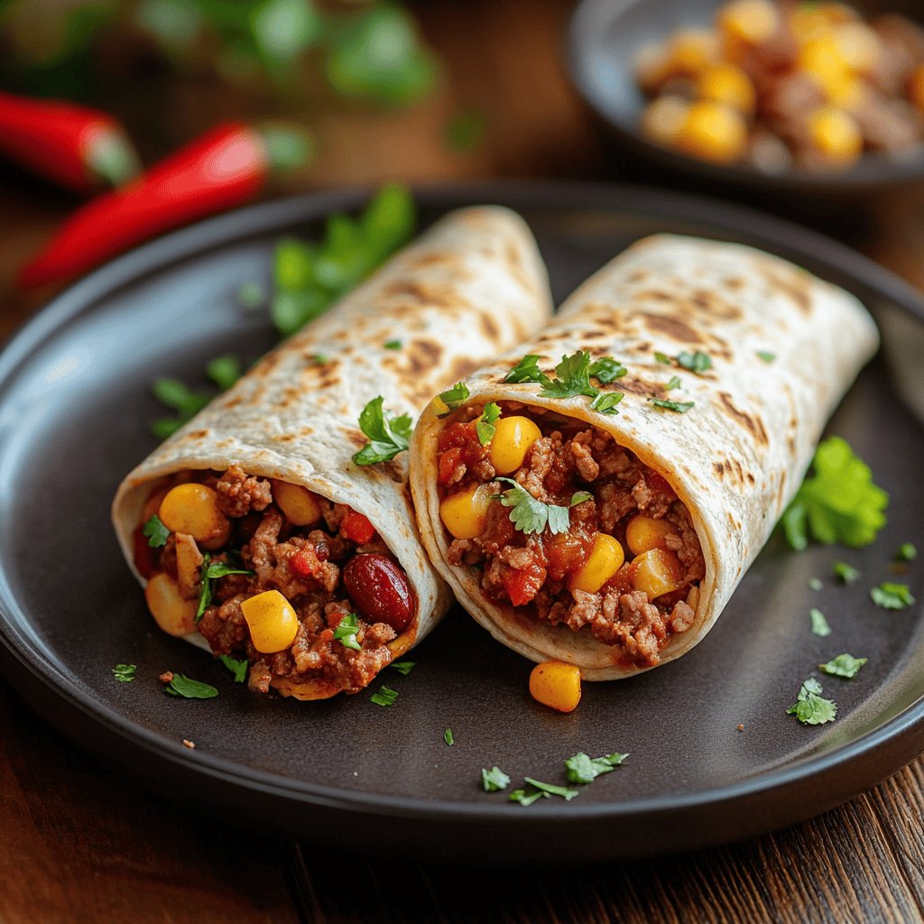 Würzige Chili Wraps
