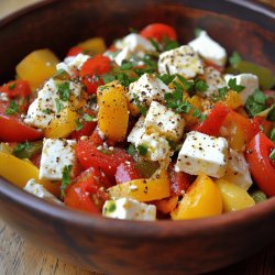 Paprika-Feta-Salat