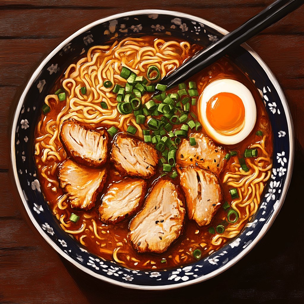 Würzige Hühner-Ramen