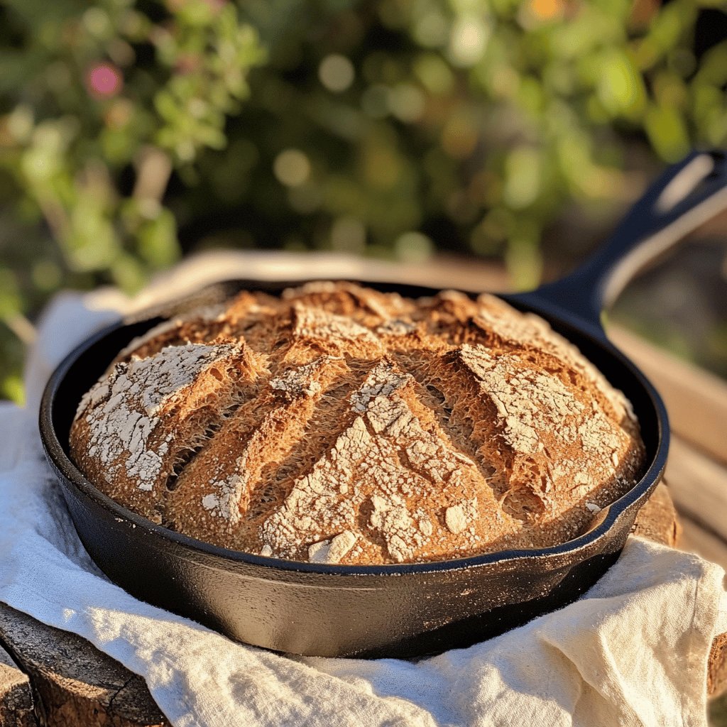 Knuspriges Roggenmischbrot im Topf