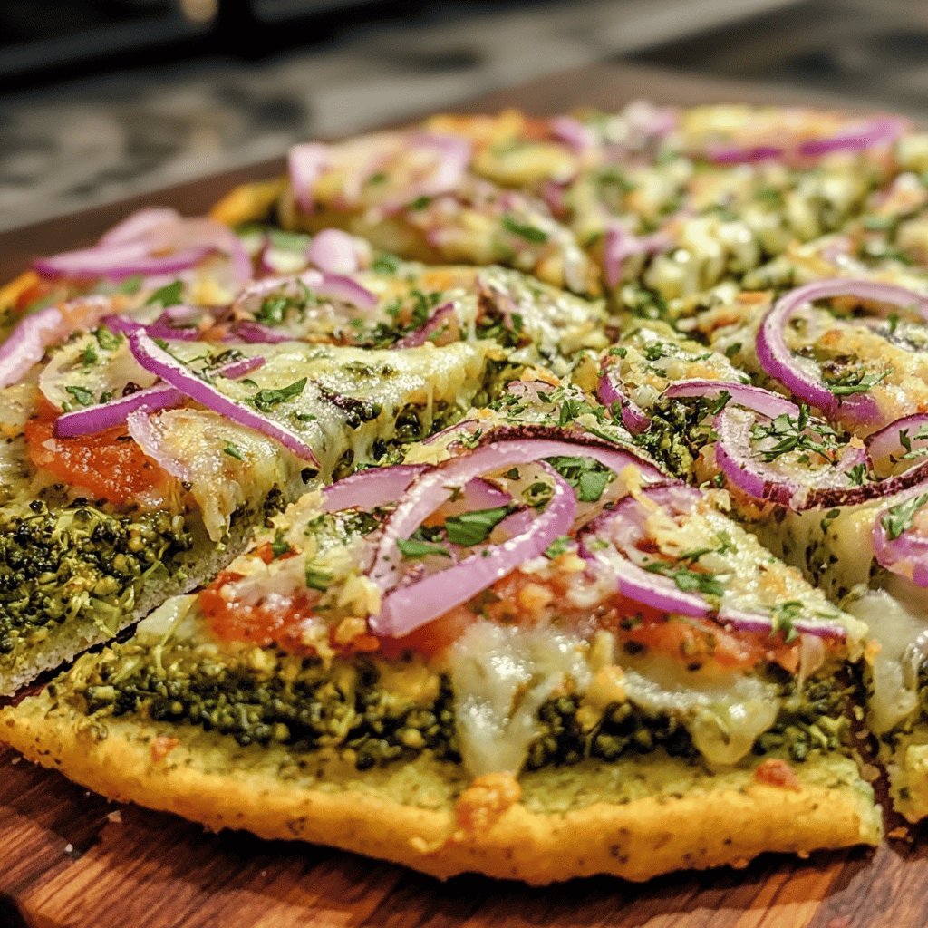 Brokkoli-Pizzaboden selbstgemacht