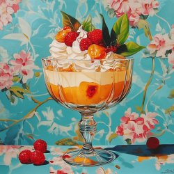 Klassisches Blancmanger Dessert