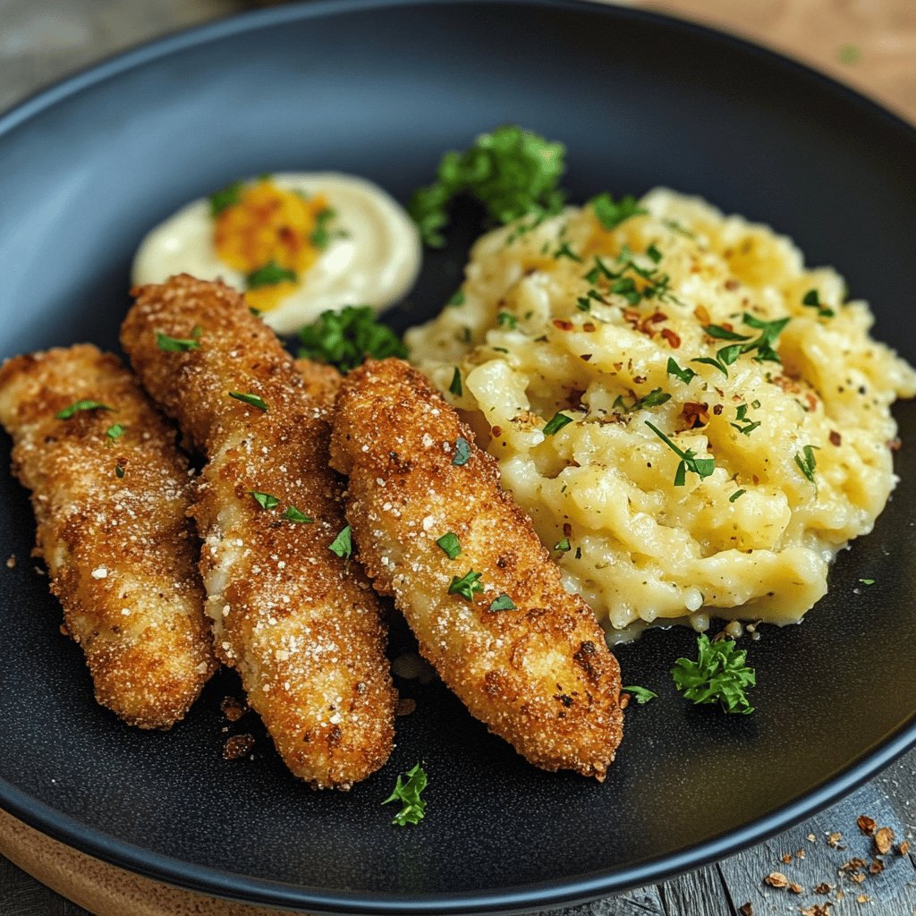 Cremiges Hähnchen mit Spätzle