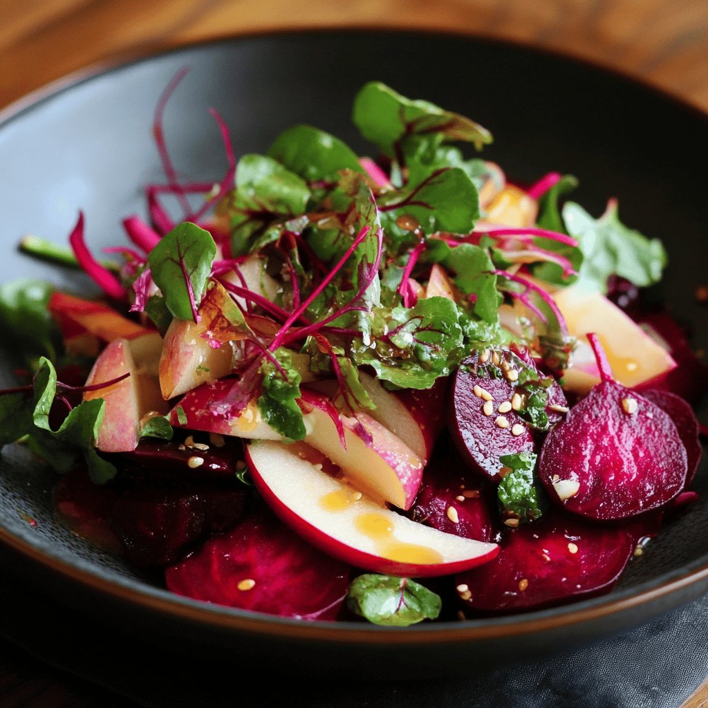 Rote Bete-Salat mit Apfeldressing
