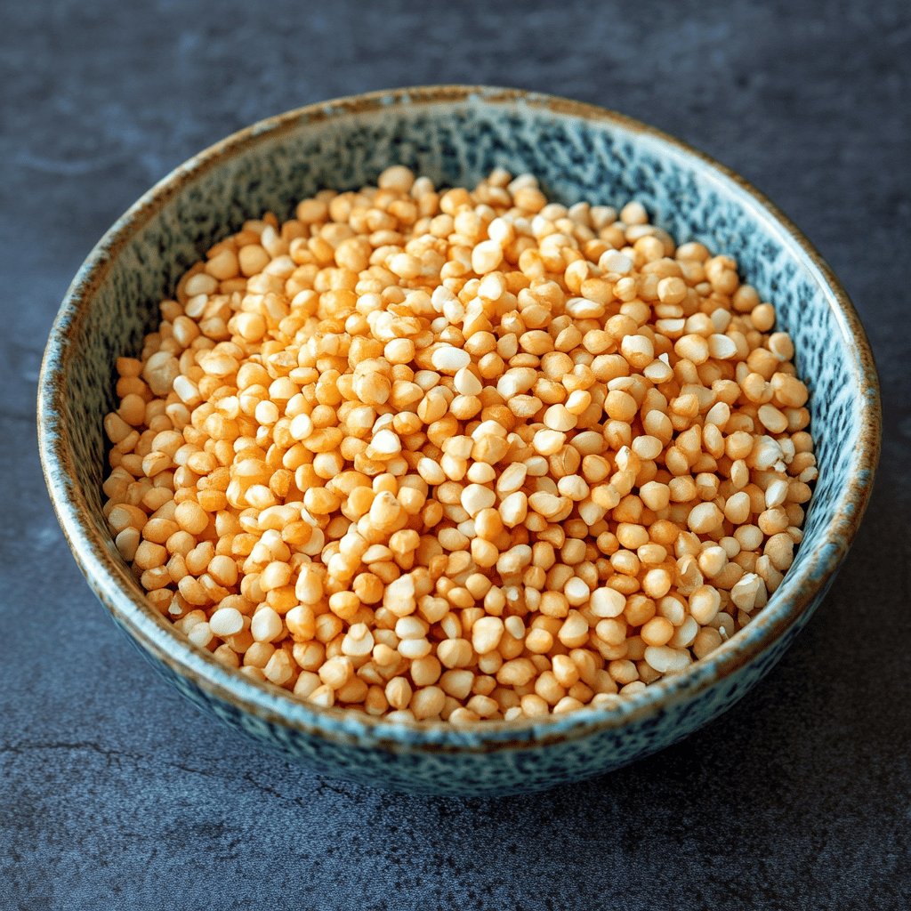 Gepuffter Amaranth oder Reis
