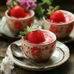 Erdbeer-Eierlikör-Dessert