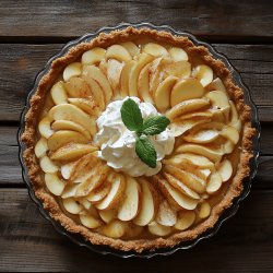 Apfeltorte mit Sahne-Schmand-Topping
