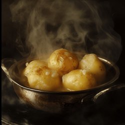 Einfach gedünstete Kartoffeln