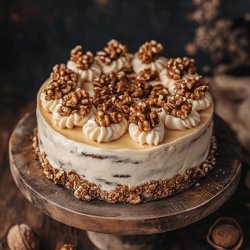 Walnusskuchen mit Decke