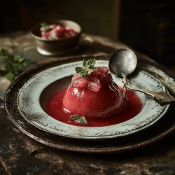 Köstlicher Rhabarber-Pudding