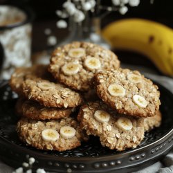 Einfach Bananen-Haferflocken-Kekse