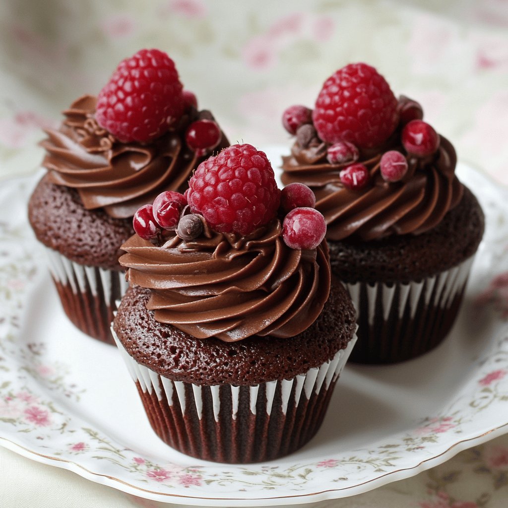 Schoko-Himbeer Cupcakes