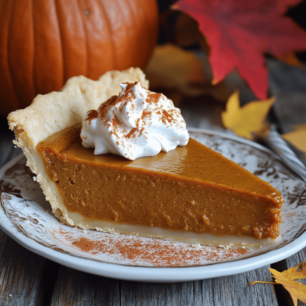Klassischer Pumpkin Pie