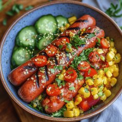 Einfacher Hot Dog Salat