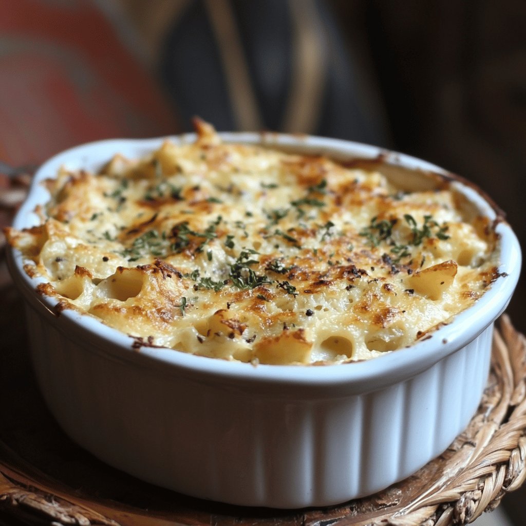 Köstliches Teigwarengratin