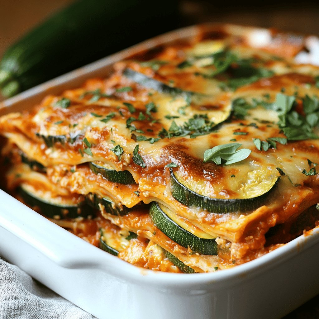 Vegetarische Zucchini-Lasagne