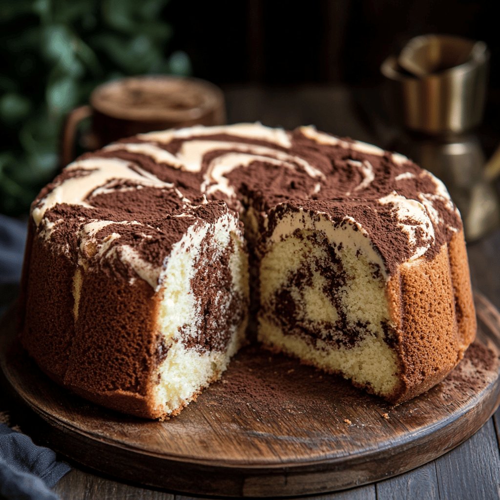 Sahniger Marmorkuchen ohne Butter