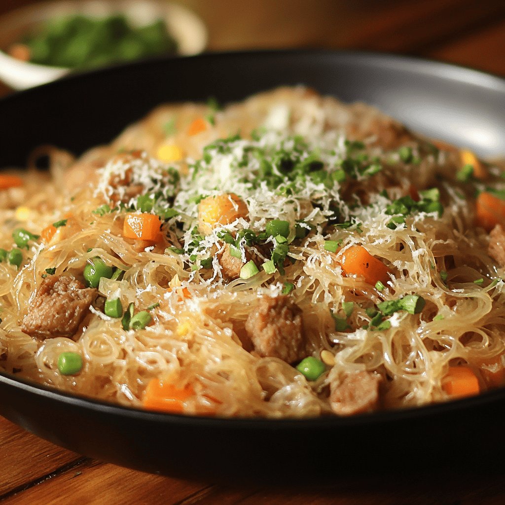 Traditionelles Pancit Bihon