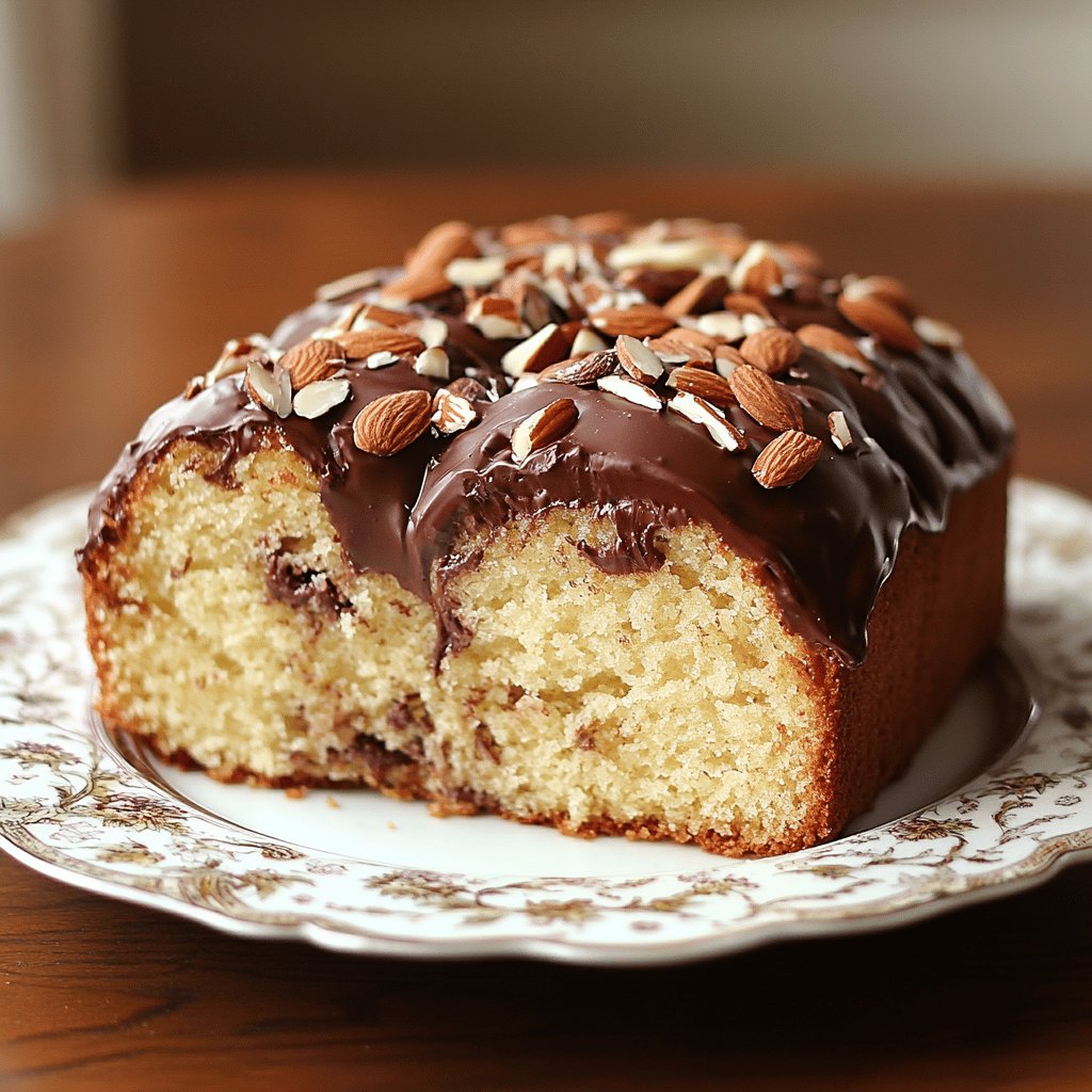 Mandelschokoladen-Rührkuchen