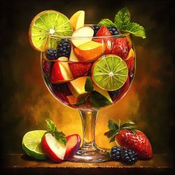Erfrischender Fruchtcocktail